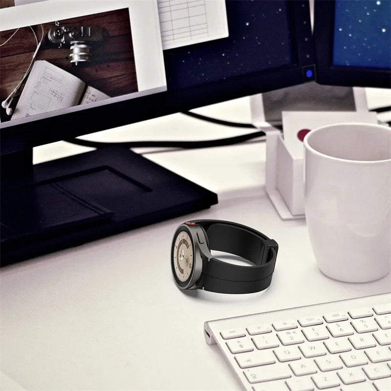 Silicone Strap for Samsung Galaxy Watch 7 6 5 4 40 / 44mm Magnetic D-Buckle Clasp - product image 7