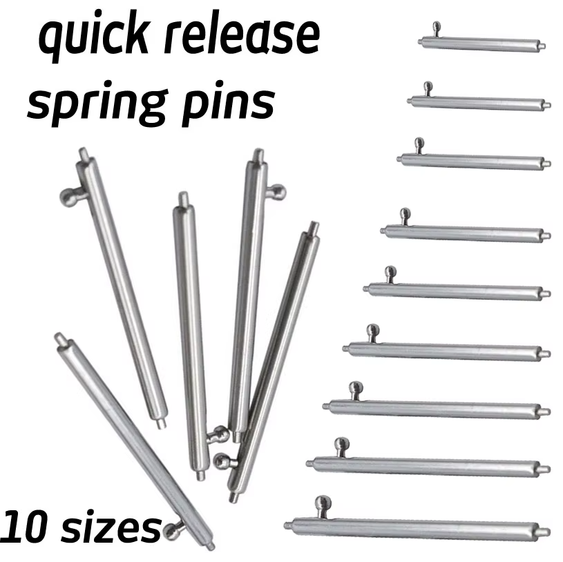 2 × Quick Release Spring Pins Bars 12mm-24mm for Watch Straps Smartwatch 1.5 / 1.8 - product image 1
