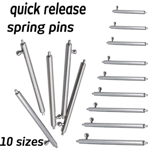 2 × Quick Release Spring Pins Bars 12mm-24mm for Watch Straps Smartwatch 1.5 / 1.8 - product image 1