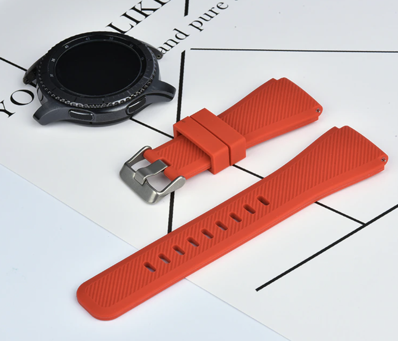 Watch Strap for Huami Amazfit GTS Mini Bip 3 GTS 2E 20mm Rugged Design Silicone - product image 7