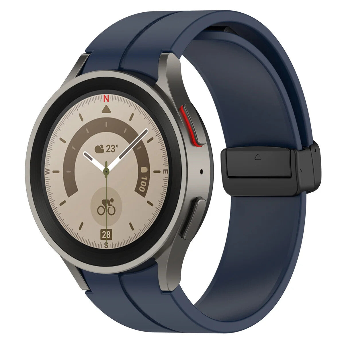 Silicone Strap for Samsung Galaxy Watch 7 6 5 4 40 / 44mm Magnetic D-Buckle Clasp - product image 24