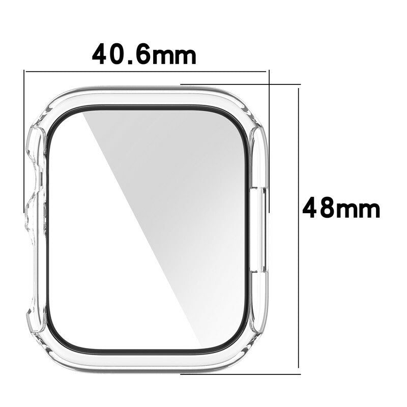 2 In 1 Case Tempered Glass Screen Protector for Apple Watch Series 4 5 6 7 8 SE - product image 8