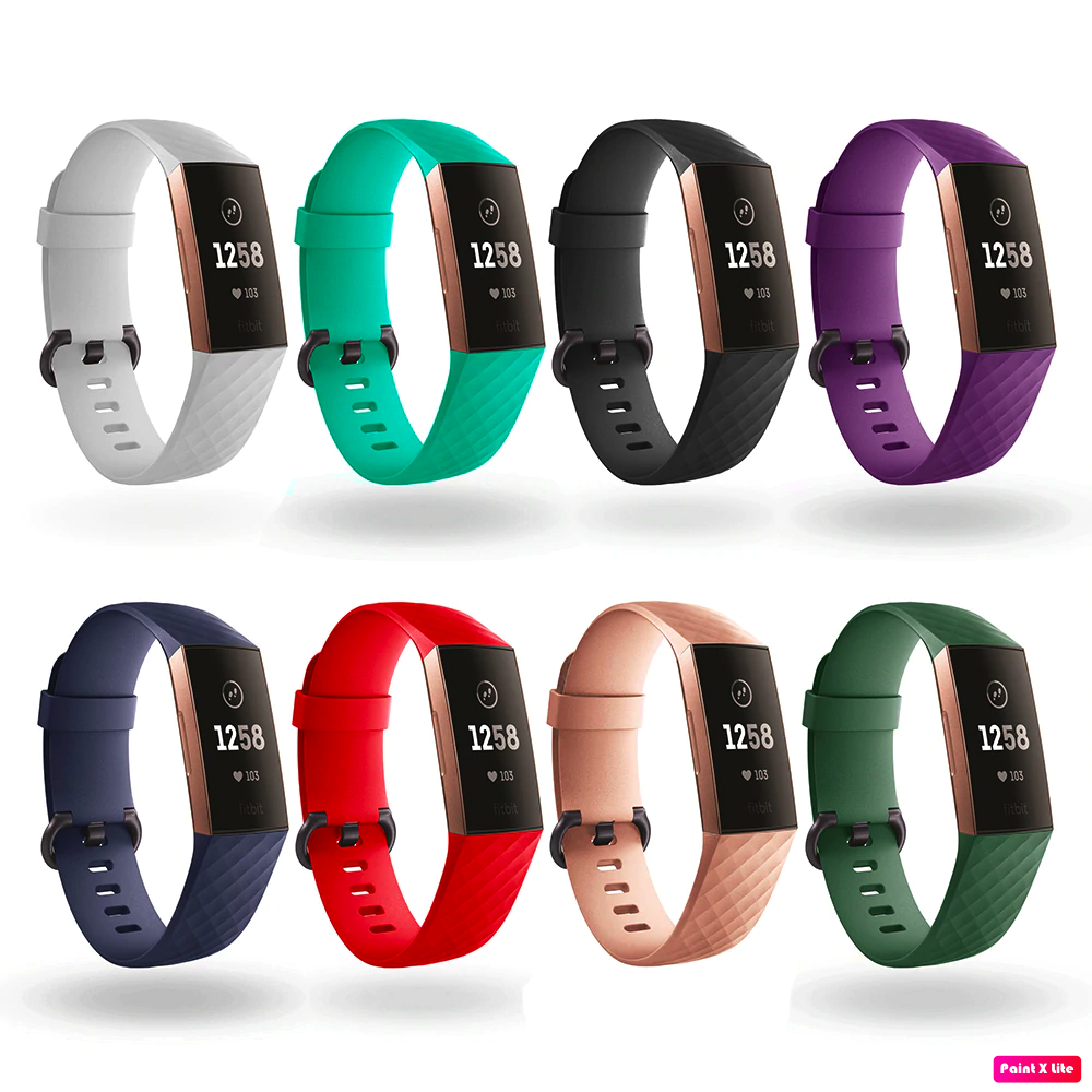 Strap for Fitbit Charge 3 4 Wristband Replacement Smartwatch Silicone Band - product image 1