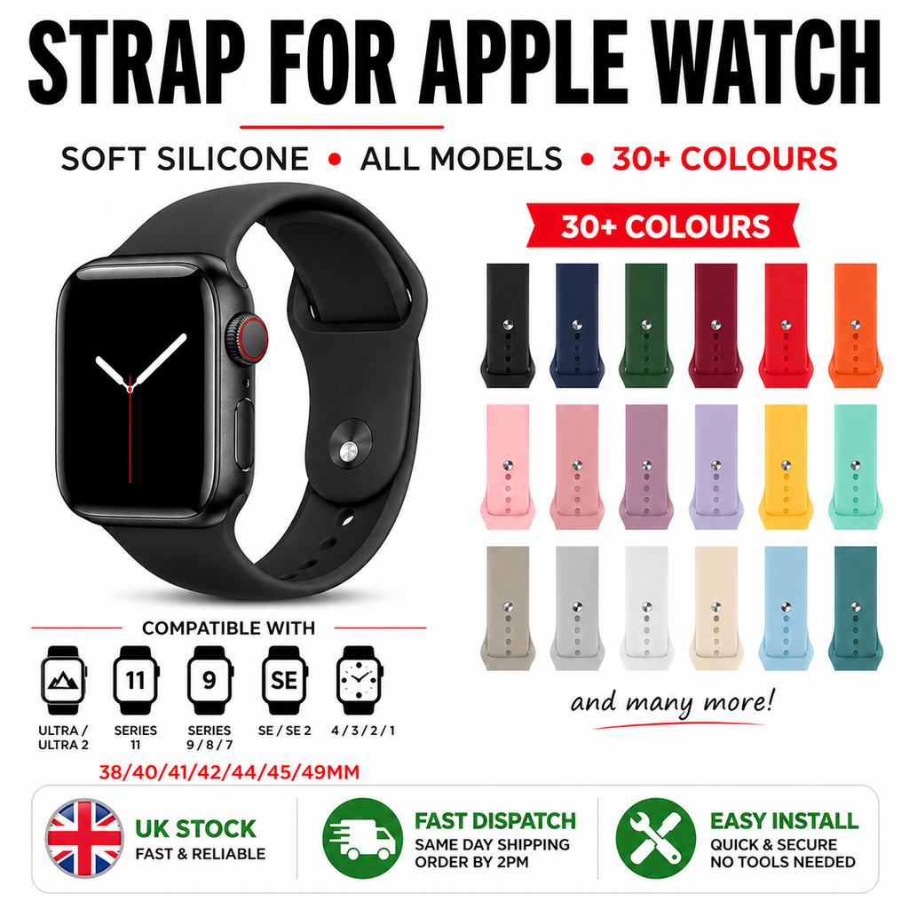 for Apple Watch Silicone Strap Band Series 11 10 9 8 7 6 5 4 SE 38 40 42 44 45mm - product image 2