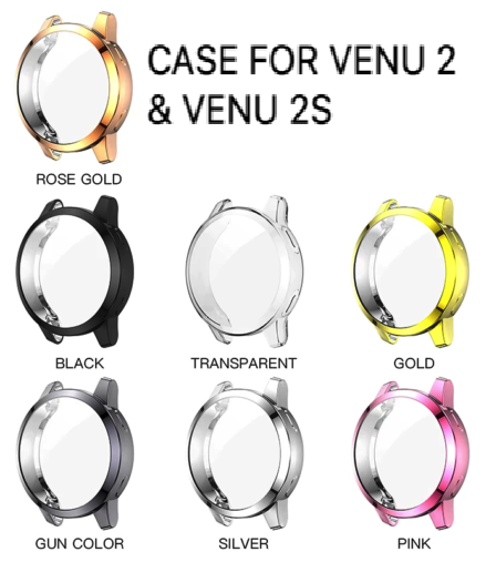 Case for Garmin Venu 2 / Venu 2S Smartwatch TPU Cover Screen Protector Shell - product image 1