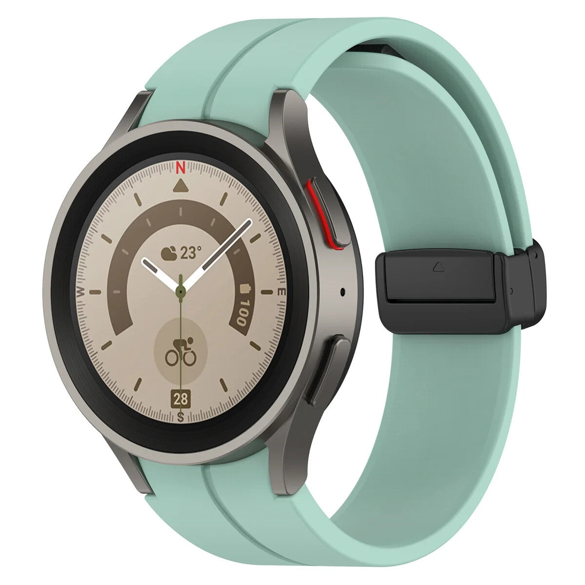 Silicone Strap for Samsung Galaxy Watch 7 6 5 4 40 / 44mm Magnetic D-Buckle Clasp - product image 29