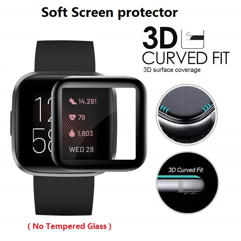 Screen Protector for Fitbit Versa / 2 / 3 / 4 / Sense - 3D Curved Soft Film - product image 1