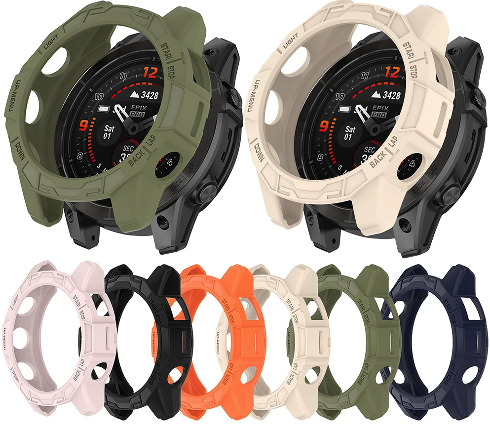 Case for Garmin Fenix 7 7S 7X Epix Pro 42 47 51 Tempered Glass Screen Protector - product image 1
